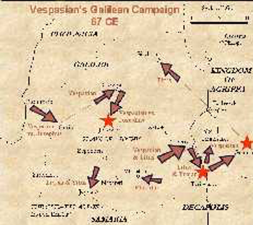 Vespasian Galilæa-kampagne. Israel - ung og ældgammel. Israel-Info